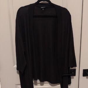 Torrid Black Open Front Cardigan